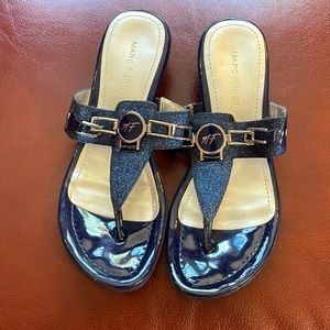 Blue Marc Fisher Sandals